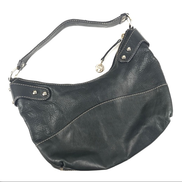 Etienne Aigner Black Leather Sholder Bag - Picture 2 of 10